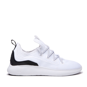 Supra Mens FACTOR Low Top Shoes White/Black/white | US-60065